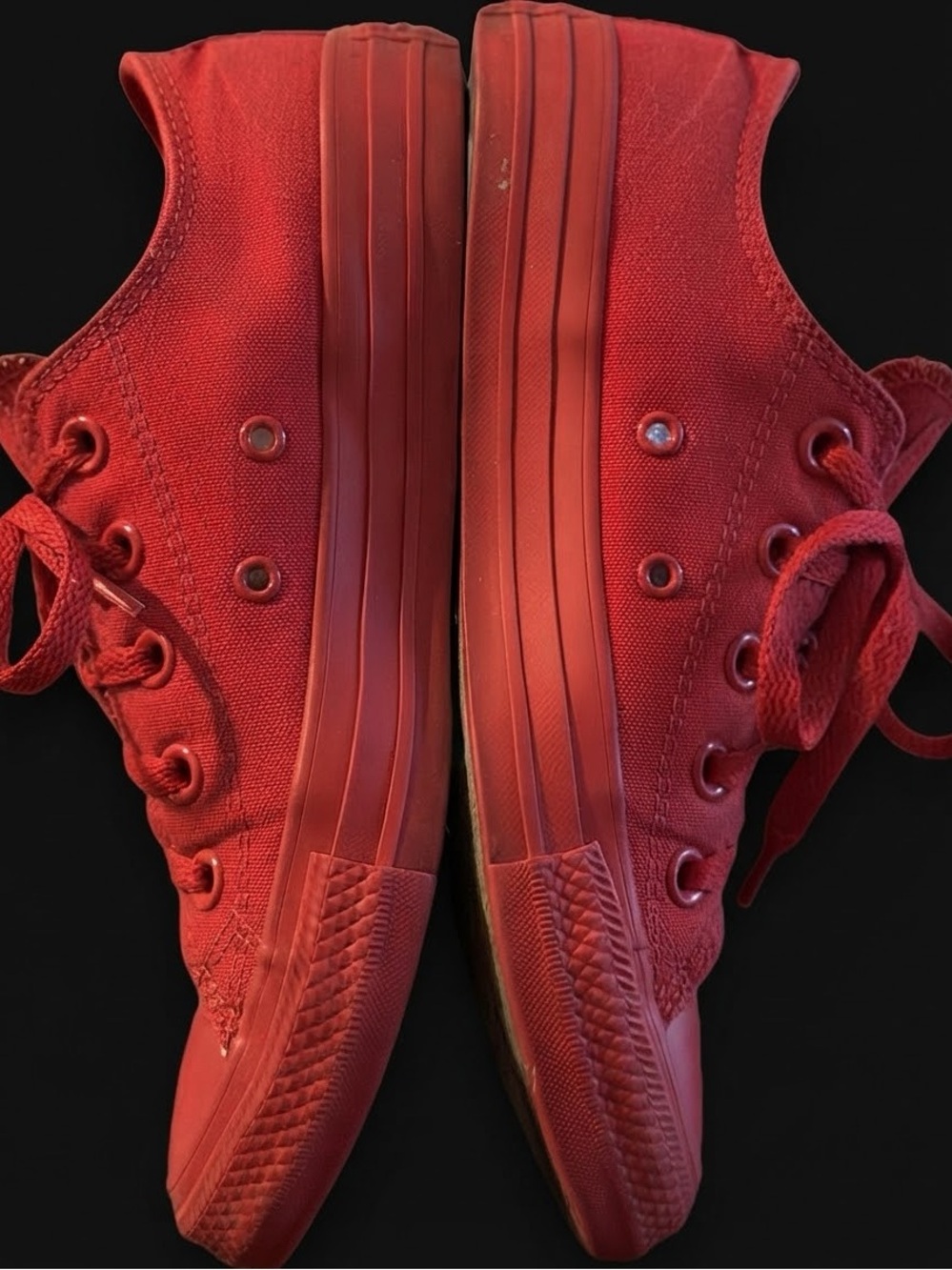 🎈Converse All Star "Red on Red" Low Top Sneakers Unisex Men's 4/ Women's 6